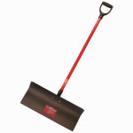 BULLY TOOLS Steel Show Pusher, D-Grip 24 In. Fiberglass Handle LAWN & GARDEN BULLY TOOLS