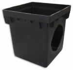 NDS NDS 1200 Catch Basin, 12-1/4 in L, Square, Polypropylene, Black PLUMBING, HEATING & VENTILATION NDS