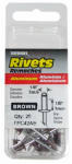 FPC CORPORATION Aluminum Rivets, Short, Brown, 1/8-In. Dia., 25-Pk.