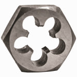 CENTURY DRILL & TOOL CO INC Hexagon Fractional Die, National Fine Thread, 9/16 In. x 18