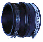 FERNCO INC Flexible Reducing Coupling, 1-1/2 x 1-1/4 In.