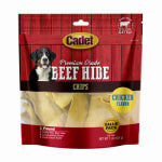 NYLABONE PRODUCTS Premium Grade Beef Hide Chew Chips Dog Treat, Chicken Flavor, 1 Lb. PET & WILDLIFE SUPPLIES NYLABONE PRODUCTS