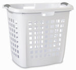 STERILITE Ultra Easy Carry Hamper, White, 19-7/8-In.