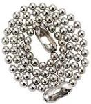 PLUMB SHOP DIV BRASSCRAFT 15-Inch Beaded Sink Stopper Chain PLUMBING, HEATING & VENTILATION PLUMB SHOP DIV BRASSCRAFT