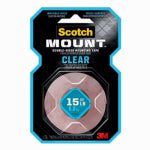 3M COMPANY Clear Double-Sided Mounting Tape, 1 x 125 In. PAINT 3M COMPANY