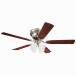WESTINGHOUSE FAN & LIGHTING Contempra IV Ceiling Fan + Light Kit, Brushed Nickel, 52-In.