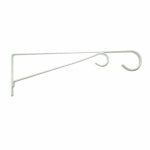 PANACEA PRODUCTS CORP Plant Bracket, Hanging, White Powder-Coated Steel, 12-In. LAWN & GARDEN PANACEA PRODUCTS CORP