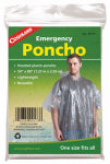 COGHLANS LTD Emergency Poncho, Clear Polyethylene, One Size