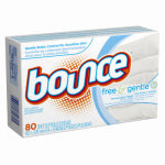 PROCTER & GAMBLE Fabric Softener Dryer Sheets, Fragrance Free, 80-Ct.