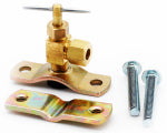 ANDERSON METALS CORP 1/4 In. Compression Valve with Saddle, Fits Up To 3/4 In. Pipe