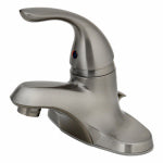 HOMEWERKS WORLDWIDE LLC-IMPORT Lavatory Faucet With Plastic Pop-Up, Single Lever, PVD Brushed Nickel PLUMBING, HEATING & VENTILATION HOMEWERKS WORLDWIDE LLC-IMPORT