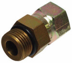 MI CONVEYANCE SOLUTIONS Hydraulic Adapter, 1/2-In. Male 0-Ring x 3/8-In. FP Swivel