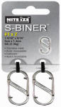 NITE IZE INC S-Biner Carabiner Clip, #1, Stainless Steel, 2-Pk.