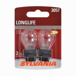 OSRAM SYLVANIA INC 3057 Long Life Miniature Clear Bulb, 3057LL BP2, 2-Pk. AUTOMOTIVE OSRAM SYLVANIA INC