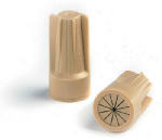 ECM INDUSTRIES LLC Direct Bury Wire Connector, Safety Sealed, Tan, 4-Pk.