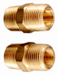 MILTON INDUSTRIES Hex Coupling, Male, 3/8 In. MNPT, 2-Pk. TOOLS MILTON INDUSTRIES