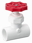B&K LLC PVC Solvent-Weld Stop Valve, 3/4 In.