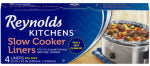 REYNOLDS CONSUMER PRODUCTS Slow Cooker Liner, Round or Oval, 4-Ct. HOUSEWARES REYNOLDS CONSUMER PRODUCTS
