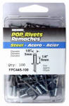 FPC CORPORATION Medium Steel Rivets, 100-Pack