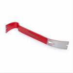 CRESCENT Crescent CODE RED Series FB13 Pry Bar, 13 in L, Nail Slots Tip, Steel, Red, 3-1/4 in W PAINT CRESCENT