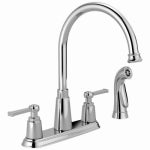 DELTA FAUCET CO Emmett High-Arc Kitchen Faucet, 2 Handles With Side Spray, Chrome PLUMBING, HEATING & VENTILATION DELTA FAUCET CO