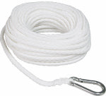 DONOVAN MARINE IOWA LLC Braided Poly Anchor Line, White, 3/8 In. x 100 Ft. AUTOMOTIVE DONOVAN MARINE IOWA LLC