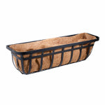 PANACEA PRODUCTS Window Planter Trough Basket, Flat Iron Motif, 30-In. LAWN & GARDEN PANACEA PRODUCTS