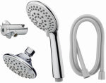HOMEWERKS WORLDWIDE LLC-IMPORT Shower Head, Fixed/Handheld, 5-Settings, Chrome Plated PLUMBING, HEATING & VENTILATION HOMEWERKS WORLDWIDE LLC-IMPORT