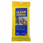 ETTORE PRODUCTS COMPANY Clean Screens Towelettes, 8 x 10 In., 25-Pk. CLEANING & JANITORIAL SUPPLIES ETTORE PRODUCTS COMPANY