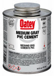 OATEY COMPANY Gray Medium-Bodied PVC Pipe Cement, 16 oz.