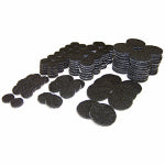 RICHELIEU AMERICA LTD Felt Pads, Self-Adhesive, Black, 184-Pc. Multi-Pk. HARDWARE & FARM SUPPLIES RICHELIEU AMERICA LTD