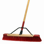AMES COMPANIES, THE Push Broom, Medium Debris, 24 In.