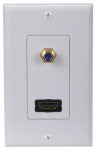 AUDIOVOX HDMI F Connector Wall Plate ELECTRICAL AUDIOVOX