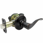 TAIWAN FU HSING INDUSTRIAL CO Reversible Bergamo Wave Lever Privacy Lockset, Aged Bronze HARDWARE & FARM SUPPLIES TAIWAN FU HSING INDUSTRIAL CO