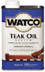 WATCO Watco 242226H Teak Oil Finish, Clear, Liquid, 1 qt, Can PAINT WATCO