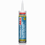 SOUDAL USA Soudacrly All-Purpose 40-Year Silicone Caulk, White, 10.1 oz. PAINT SOUDAL USA