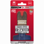ARROW FASTENER CO Ground Tooth Power Curve Oscillating Tool Hardwood Blades, 2-1/2 In., 10-Pk. TOOLS ARROW FASTENER CO