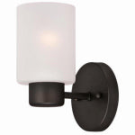 WESTINGHOUSE LIGHTING CORP Sylvestre 1-Light Wall Fixture, Oil Rubbed Bronze, 8.25 x 4.75-In. ELECTRICAL WESTINGHOUSE LIGHTING CORP