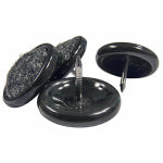 RICHELIEU AMERICA LTD Furniture Glides, Nail-On, Gray Carpet Base, 1-In., 4-Pk. HARDWARE & FARM SUPPLIES RICHELIEU AMERICA LTD