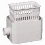 AMERIMAX HOME PRODUCTS Catch A Raindrop Harvesting Rainwater Colander, White, Fits Most 2 x 3-In. Downspouts