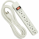KAB ENTERPRISE CO LTD Power Strip, 6-Outlets, Extra-Long Cord, Plastic Housing, White ELECTRICAL KAB ENTERPRISE CO LTD