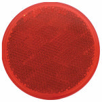 URIAH PRODUCTS Trailer Reflector, Red, Round, 3-3/16-In.