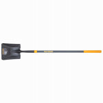 AMES COMPANIES, THE Square Point Shovel, 47 In. Reinforced Fiberglass Handle, Cushion Grip