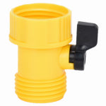 ZHEJIANG HONGCHEN IRRIGATION Faucet Connector With Shut Off, Poly
