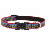 LUPINE INC Adjustable Medium Dog Collar, El Paso Pattern, 3/4 x 13-22-In.