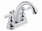 DELTA FAUCET CO Windemere 2-Handle Lavatory Faucet, Centerset, Chrome