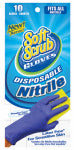 BIG TIME PRODUCTS LLC Disposable Nitrile Gloves, Latex & Powder Free, Blue, One Size, 10-Ct.