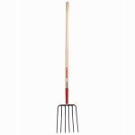 AMES COMPANIES 10 In. Forged Steel Manure Fork, 54 In. Handle, 6 Tines LAWN & GARDEN AMES COMPANIES