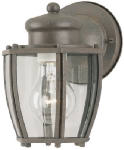WESTINGHOUSE LIGHTING CORP 100-Watt Textured Rust Patina Wall-Mount Lantern