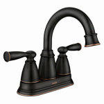 MOEN INC Banbury 2-Handle High-Arc Bathroom Faucet, Mediterranean Bronze PLUMBING, HEATING & VENTILATION MOEN INC